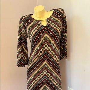 Tacera multi print Small dress